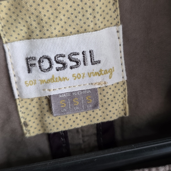 Fossil Women's Tan Utility Jacket Size Small - Picture 5 of 8